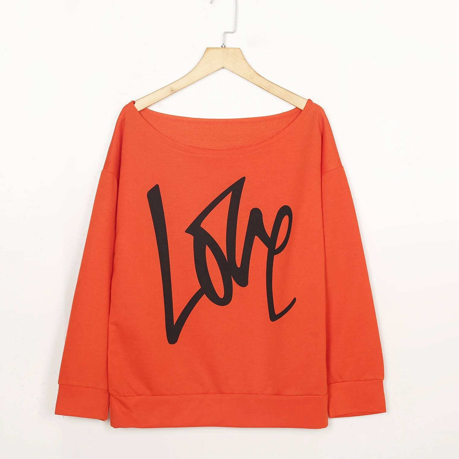 Hoodies Women Off The Shoulder Hoody Oversized Slouchy Sweatshirt Pullover Baggy Jumper Hoodie 