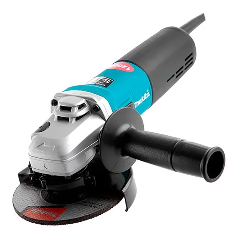 Машина шлифовальная угловая Makita 9562CVH (Мощность 1200 Вт, диаметр диска 125 мм, скорость вращения 12000 об/мин, блокировка включения, дополнительная рукоятка, защита от перегрева)