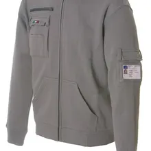 Толстовка на молнии рабочая одежда серый