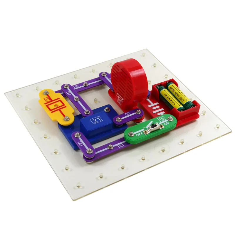 335 Electronics Blocks Kit kids Smart Snap Learning Circuit Science Educational Diy Set Building Models Physics Toys Designer (4)