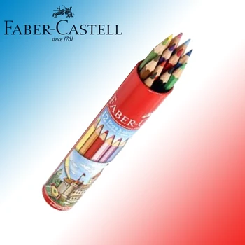 

Original Faber Castell Colored Pencil Full Length Crayons in Metal box 12 Colors