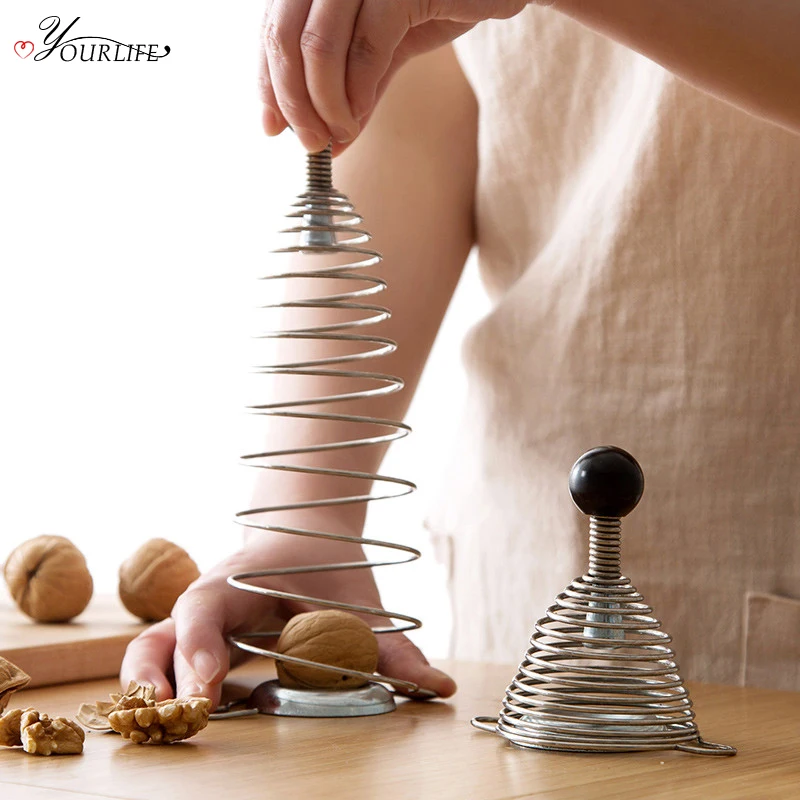 

OYOURLIFE 1pc Creative Nut Crackers Walnut Stainless Steel Walnut Cracker Nutcrackers Nuts Opener Tool Kitchen Accessories