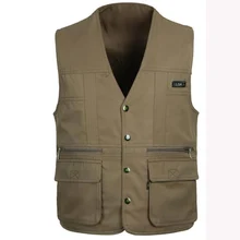 Военные охотничьи жилеты, носить жилет с обеих сторон, тактические жилеты для рыбалки, походов, черные армейские жилеты с боковой молнией, куртка с короткими рукавами