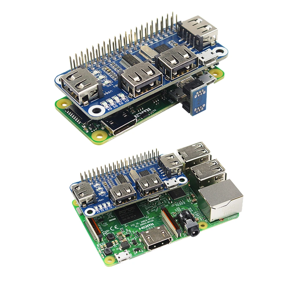 

Raspberry Pi 4 Port USB Hub USB to UART Debugging for Raspberry Pi Zero/W/3B/3B+