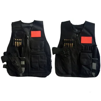 

CS Children Vests Military SWAT Vests Adjustable Kids Sleeveless Uniform Hunter Bullet Assault Equipment Tactics Wild Army Vests