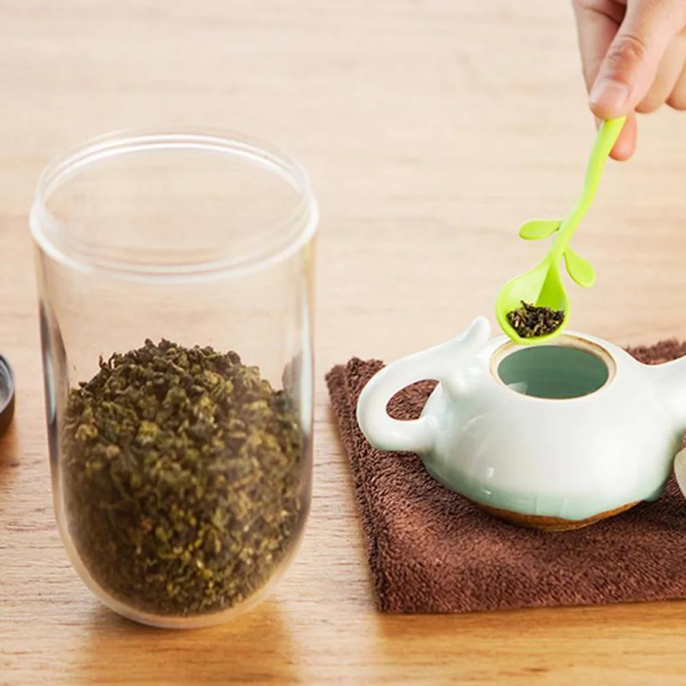 Home Round Sealed Tea Cans Tea Storage Bottles Creative Kitchen Supplies Household Green Leaf