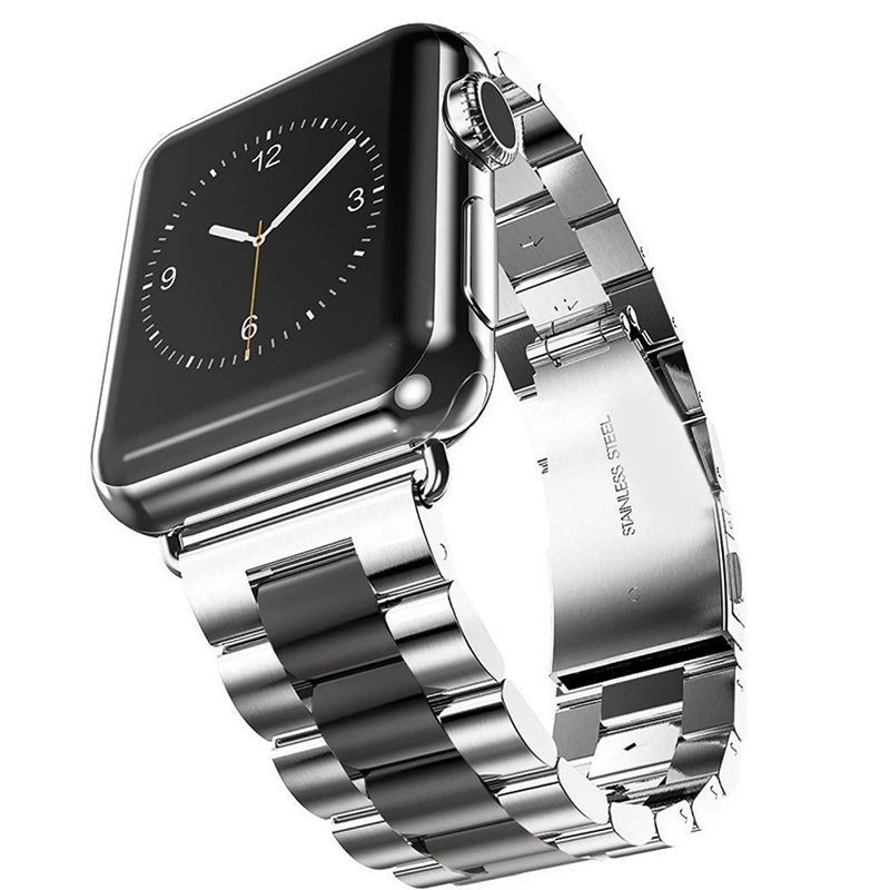 

Steel Watchband For Apple Watch 38mm 42mm For iwatch Smart Watch Strap Band Replacement Wrist Band Accessories Bracelet Newest
