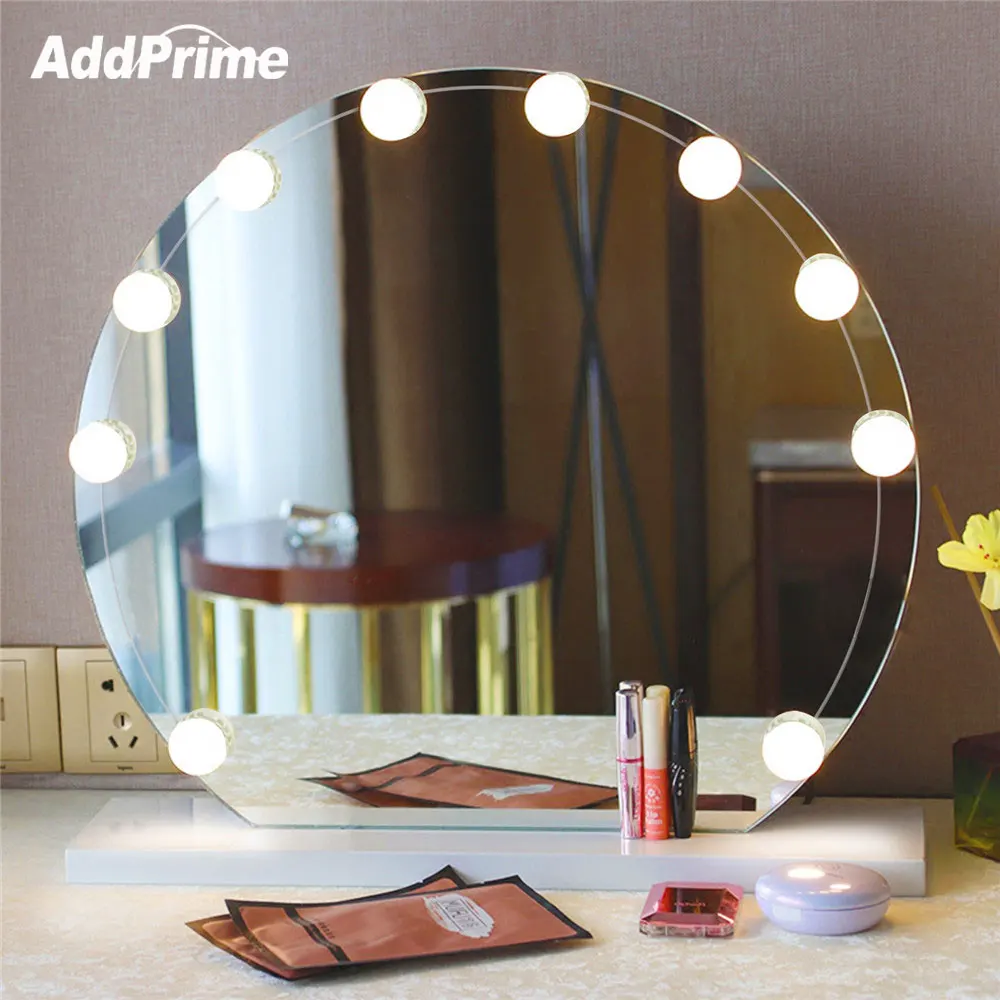 LED Vanity Table Makeup Mirror Light Bulb Kit USB Dimmable Makeup Table Hollywood Mirror Lights Bathroom Dressing Table Light цена LED Vanity Table Makeup Mirror Light Bulb Kit USB Dimmable Makeup Table Hollywood Mirror Lights Bathroom Dressing Table Light цены онлайн
