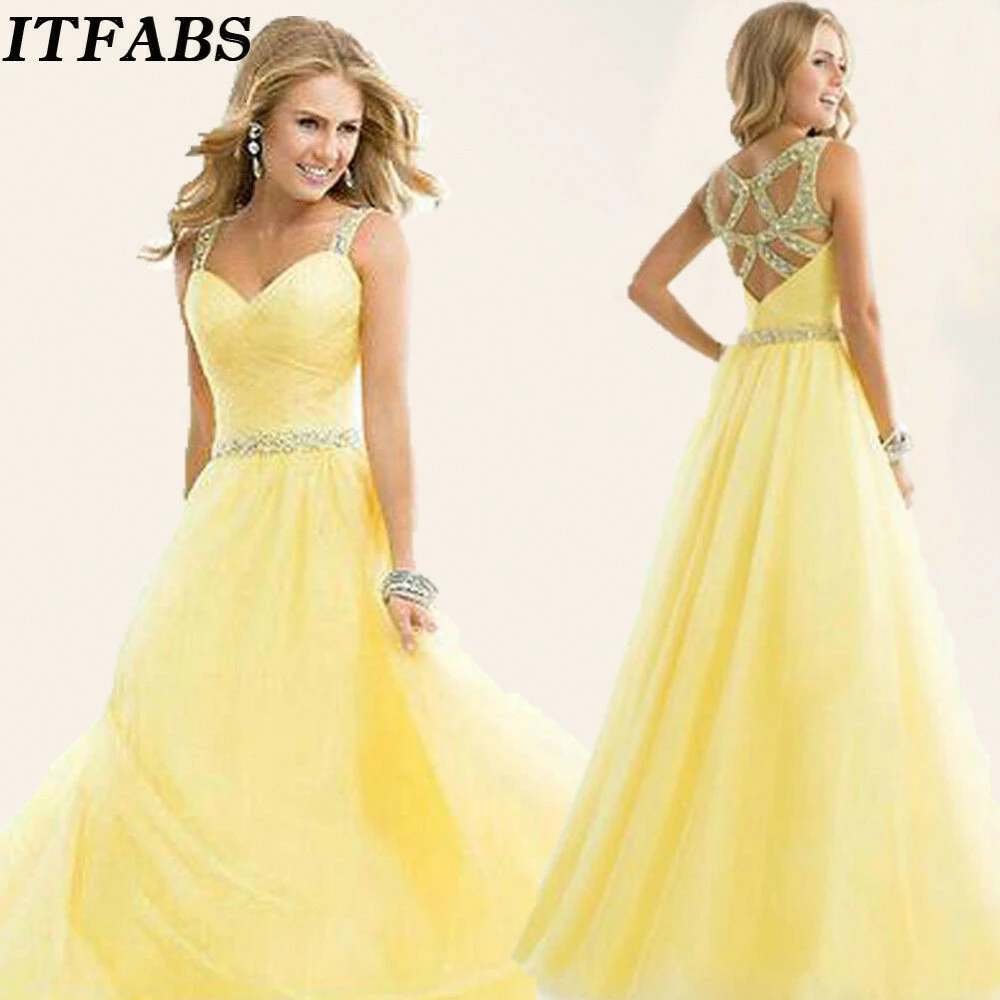 yellow color party wear gown