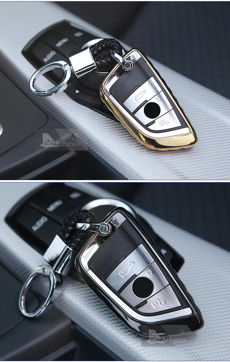 AIRSPEED TPU Car Key Protection Shell Upgraded Car Key Cover Case for BMW F15 X6 F16 G11 F48 F39 G30 Accessories Car Styling (9)