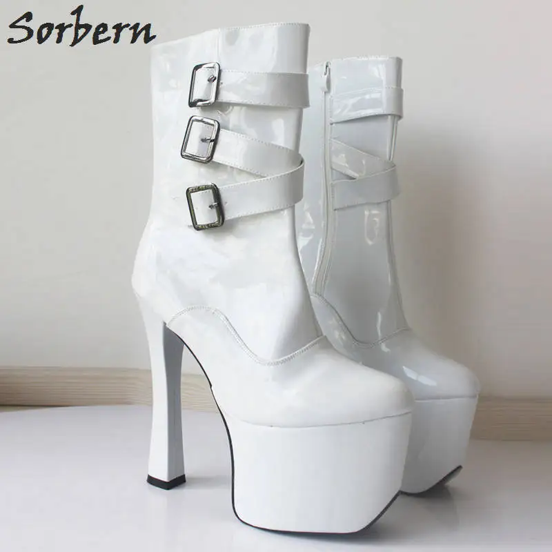 

Sorbern Ankle Women Boots Plus Size Botines Mujer 2018 Ladies Party Boots Platform Boots Designer Shoes Women Luxury Cosplay