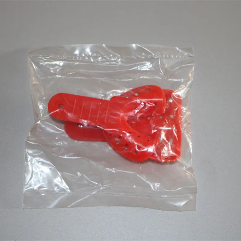 Оптовая продажа 100 шт. детские пластиковые подставки под зубные слепки держатель для зубов инструменты для ухода за полостью рта