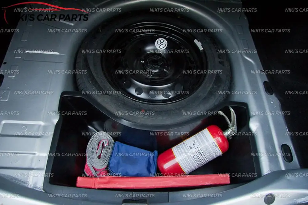 Органайзер в отсек колеса в багажник для Renault Logan- пластик ABS Защитная крышка аксессуары для стайлинга автомобилей