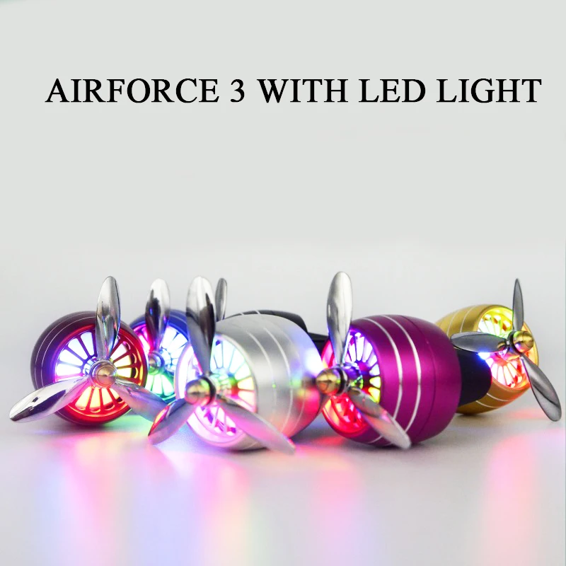

Car Air Freshener Perfume Clip Led Lights Air Force 3 Car Styling Conditioning Air Vent Perfume Car Solid Freshener Air Purifier
