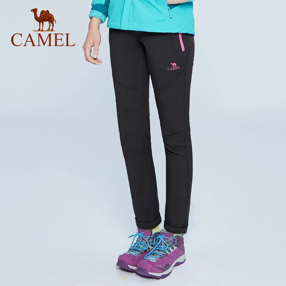 CAMEL мужские и женские уличные походные брюки Софтшелл брюки ветрозащитные тепловые гибкие альпинистские брюки тактические треккинговые брюки