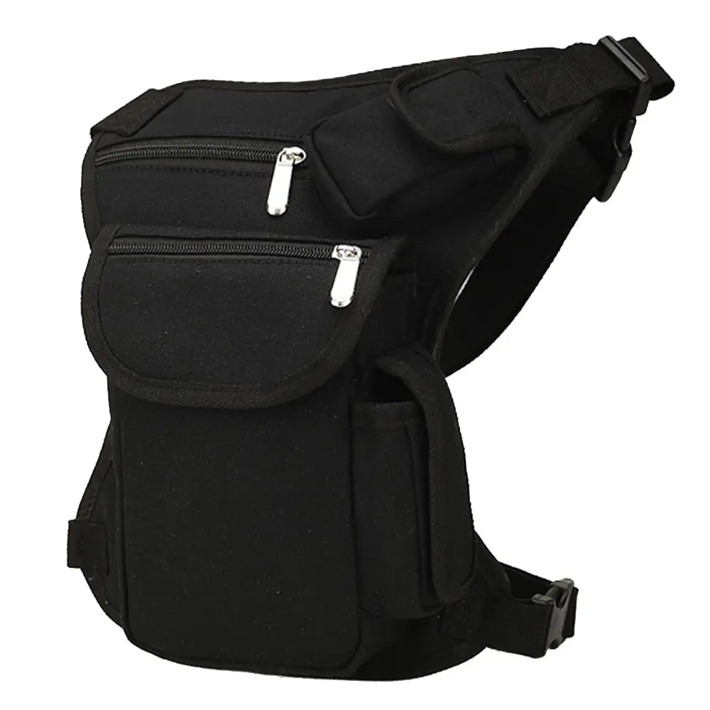 Tactical Men Canvas Drop Leg Bag Military Waist Fanny Pack Travel Multi