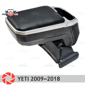

Armrest for Skoda Yeti 2009~2018 car arm rest central console leather storage box ashtray accessories car styling m2
