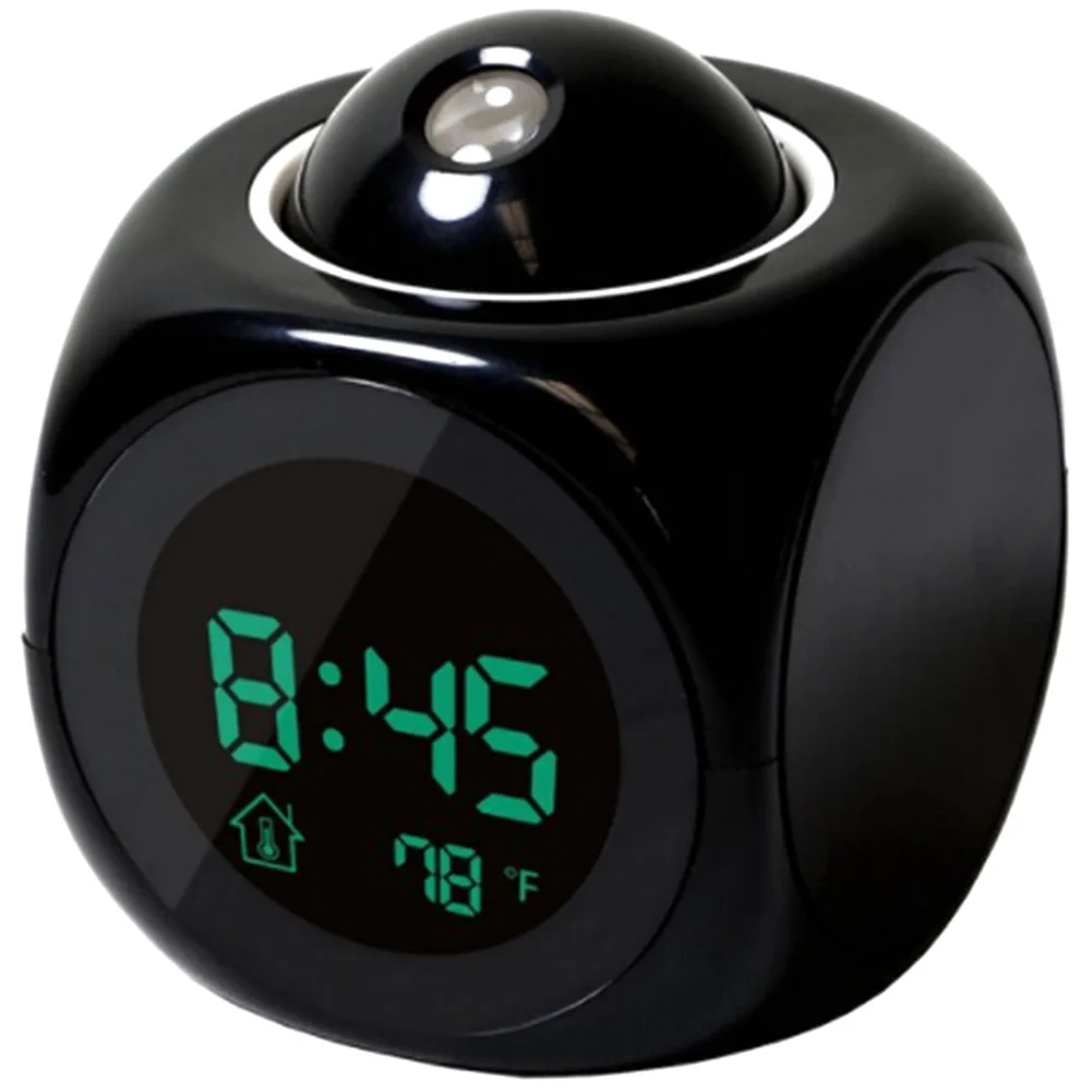 

Hot Sale Modern Projection LED Clock Electronic Desktop Alarm Clock Digital Table Clocks Voice Timekeeping Function