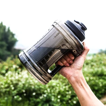 

Plastic Large Water Bottle Bottle BPA Free For Training Camping Running Outdoor Gym Sports Fitness Handle My Water Bottles 2.5L