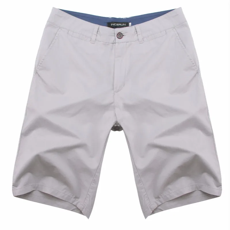 2019 Casual Summer Shorts Men Cotton Knee Length chinos shorts Vintage Casual Men Shorts Fashion masculina Big Large Size 44
