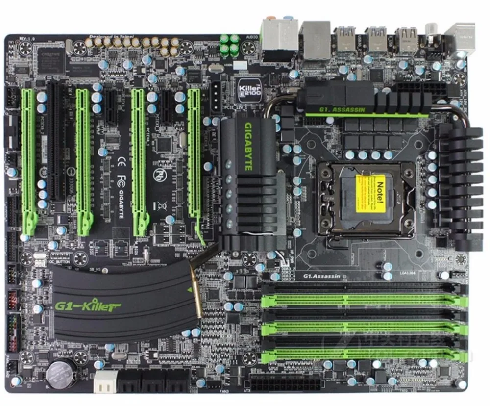 Материнская плата для Gigabyte оригинальная б/у настольная материнская G1.Assassin X58 LGA i7