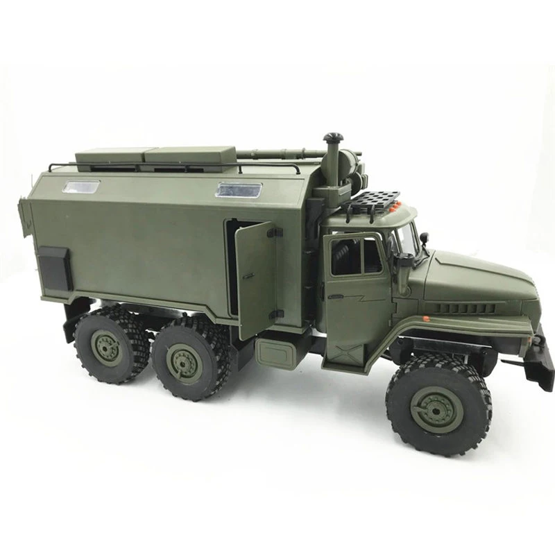 WPL B36 Урал 1/16 2,4G 6WD Rc автомобиль военный грузовик Рок Гусеничный командный Коммуникационный автомобиль игрушка