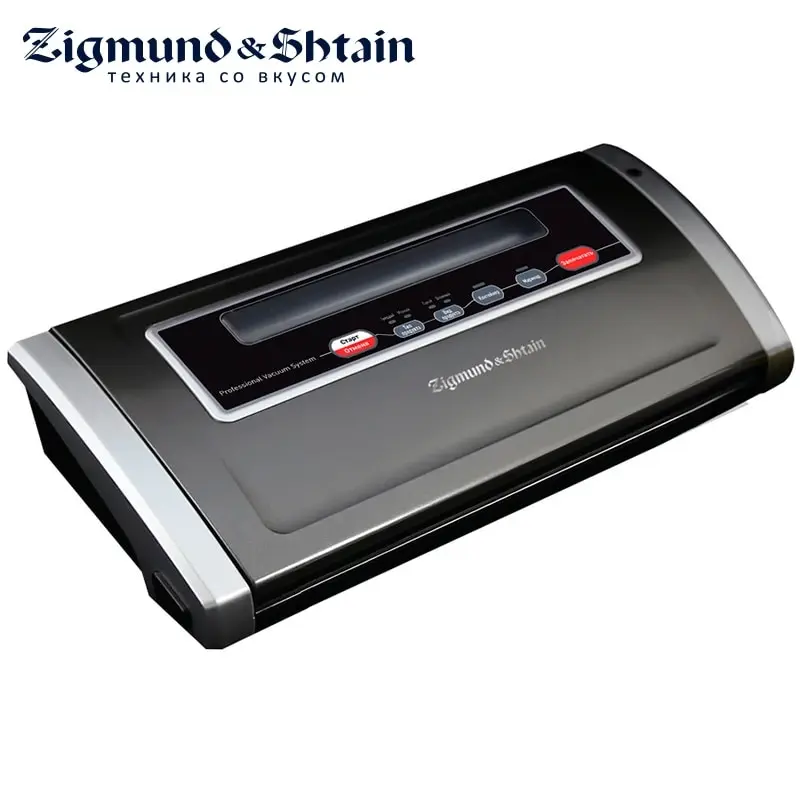 Zigmund & Shtain VS-505 Vacuum packing machine Vacuum Food Sealer 170W 2 modes of autovacuuming Vacuuming in containers Zigmund & Shtain VS-505 Vacuum packing machine Vacuum Food Sealer 170W 2 modes of autovacuuming Vacuuming in containers