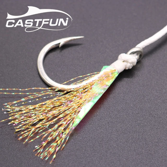 Mustad Jigging Assist Hook 1/0 3/0 5/0 7/0 9/0 Metal Jig