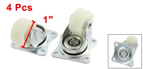 Uxcell Rectangle Top Plate 360-Degree Rotation Wheel Swivel Brake Caster