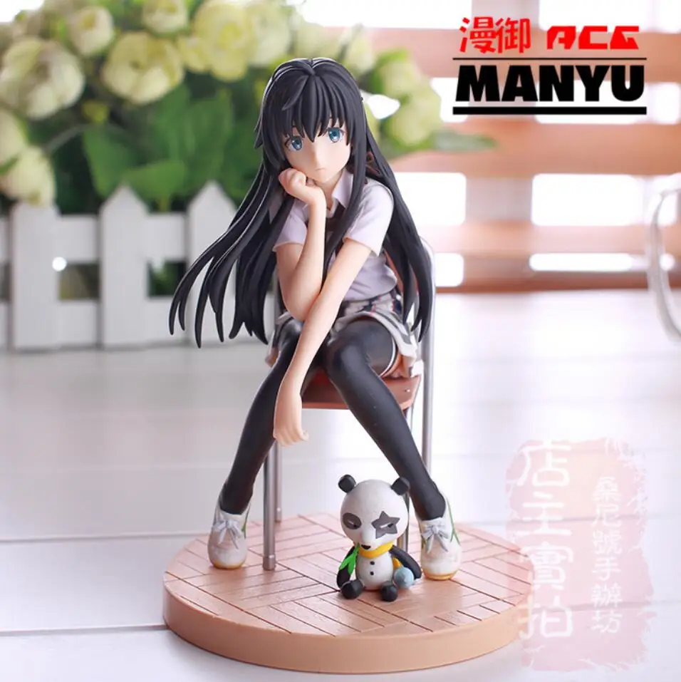 

6" Anime My Teen Romantic Comedy SNAFU Yukinoshita Yukino Sit on Chair ver. Boxed 14cm PVC Action Figure Model Doll Toys Gift