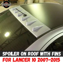 Спойлер на крыше с шестью плавниками для Mitsubishi Lancer 10 2007- ABS пластик навес Аэро крыло украшение автомобиля Тюнинг стиль