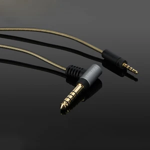 Image 3 - Earmax 4.4mm שדרוג אוזניות כבל HIFI מאוזן כבל אודיו עבור Sennheise מומנטום OFC כסף ציפוי חוט Core 120cm