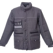 Рабочая водонепроницаемая куртка серого цвета