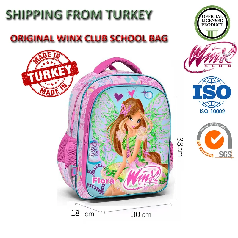 Оригинальный Winx Club 63281 школьный рюкзак студенческие повседневные сумки детские