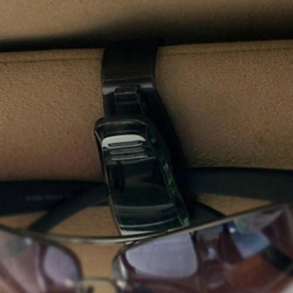 MYTL Black Multifunctional Sunglasses Visor Clip glasses Car Holder 6.7cm x3.1cm x2cm