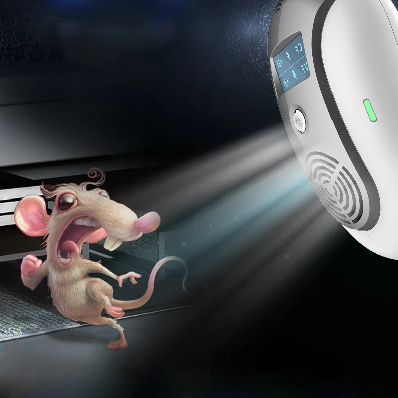 LED Ultrasonic Pest Repeller Multiple Sound Waves Smart Electronic