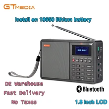 High Quality Radio Professional GTMedia D1 DAB Radio Stero For UK EU With Bluetooth Built-in Loudspeaker Easy Operation Black