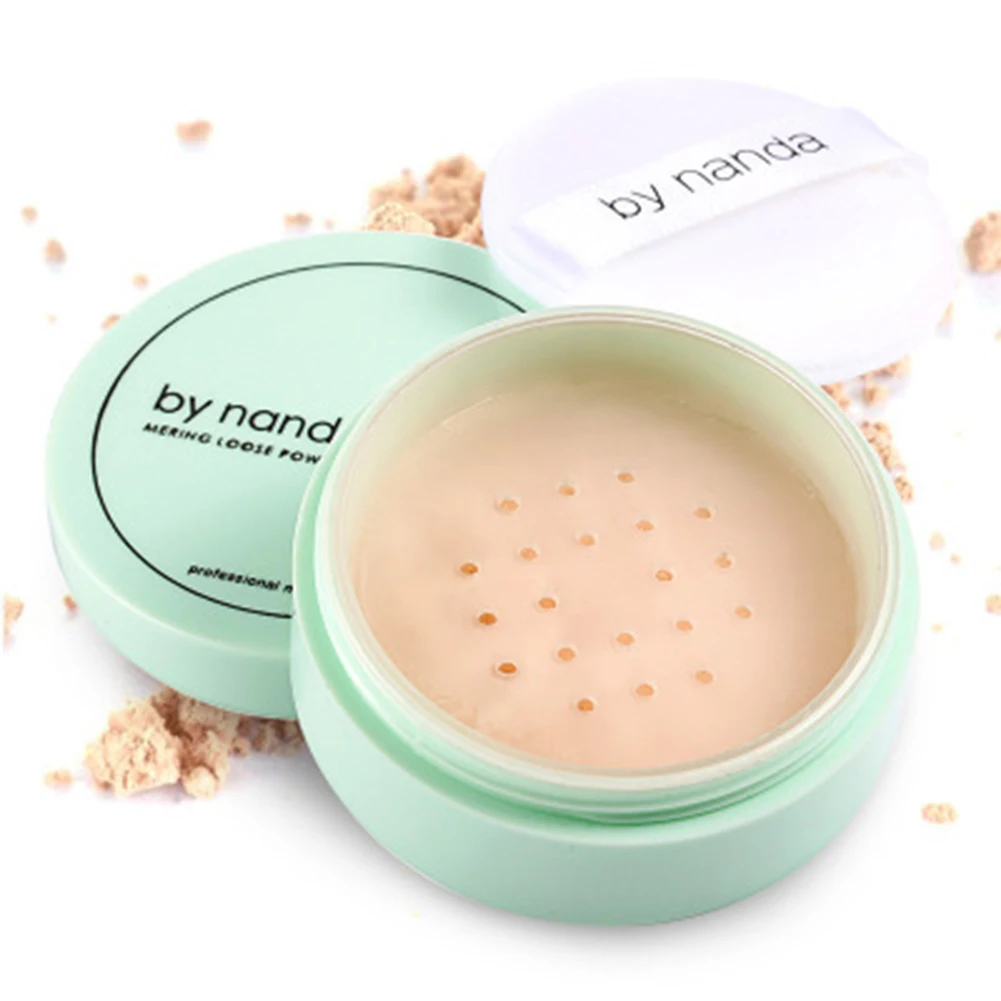 

Makeup Foundation Perfect Finish Translucent Smooth Face Loose Powder with Puff
