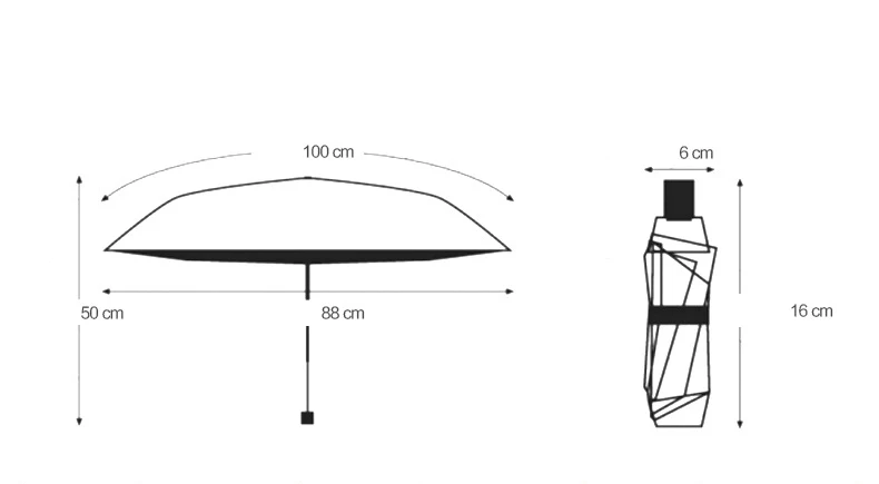 Черное покрытие пять складной зонт дождь женщина зонтик Женский анти-УФ-зонтик мини-небольшой Портативный путешествия Карманный Зонт