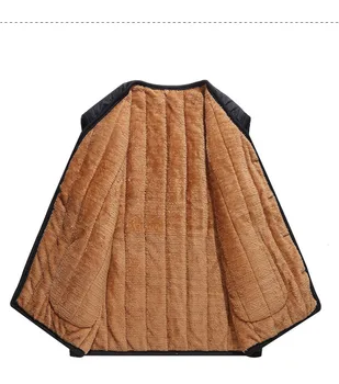 2018 Men's Black Fleece Vest Winter Sleeveless Outerwear Warm Fleece liner Vests Plus Size 3XL 6