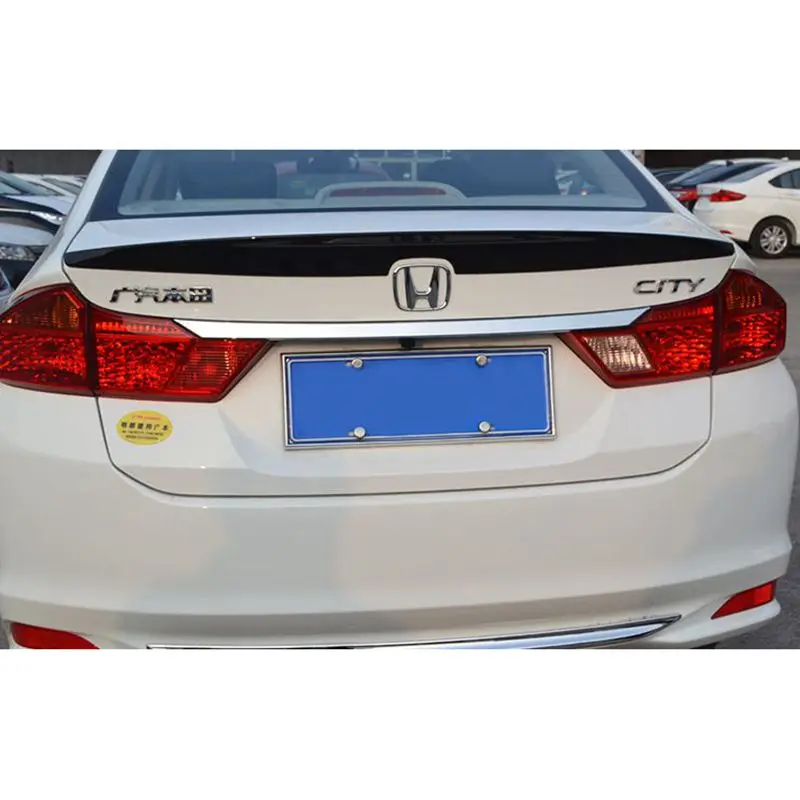 

For Honda City Spoiler High Quality ABS Material Car Rear Wing Primer Rear Spoiler For Honda City Spoiler 2015-2017