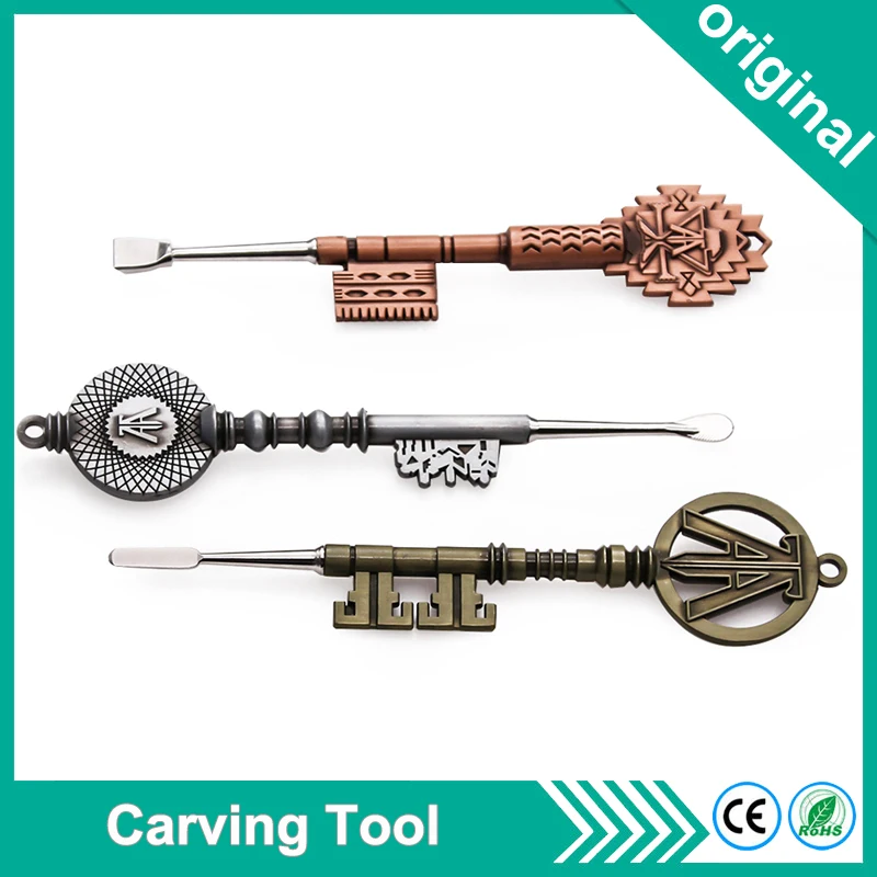 

Stainless Steel Carving Tool for Ready Player One Key dab Spear Point Smoother Scoop Wax Clay Sculpting dabber Tools
