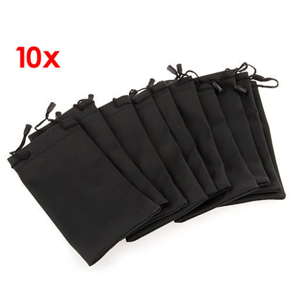 

10Pcs Portable Sunglasses Eyeglasses Jewelry Phone Drawstring Cloth Pouch Bag