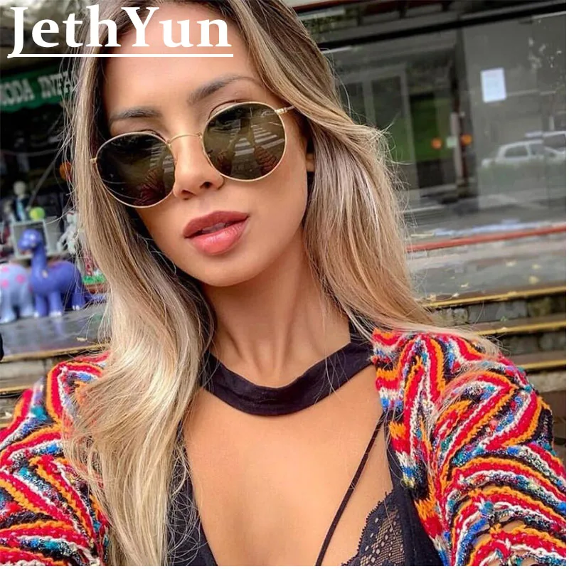 

F287 Polarized Round Small Sunglasses Men Women US Luxury Brand Retro Vintage Driving Eyewear Male UV400 Goggles Shades