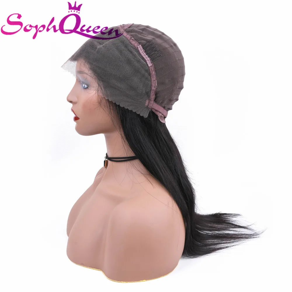 Soph queen 13*4 фронтальные человеческие волосы парики для черных женщин бразильские Remy прямые волосы фронтальные парики с волосами младенца