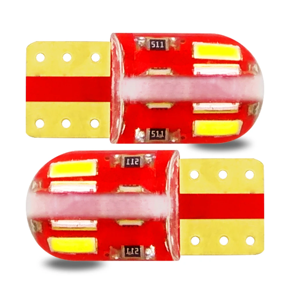 Сигнальный светильник t10 5W5 светодиодная лампа canbus без ошибок 8smd 12 В тормозной s
