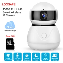 

LOOSAFE Camera Surveillance Home Security IP Camera Wi-Fi Wireless 2MP P2P IR -Cut Cloud Storage Indoor IP Surveillance Cameras