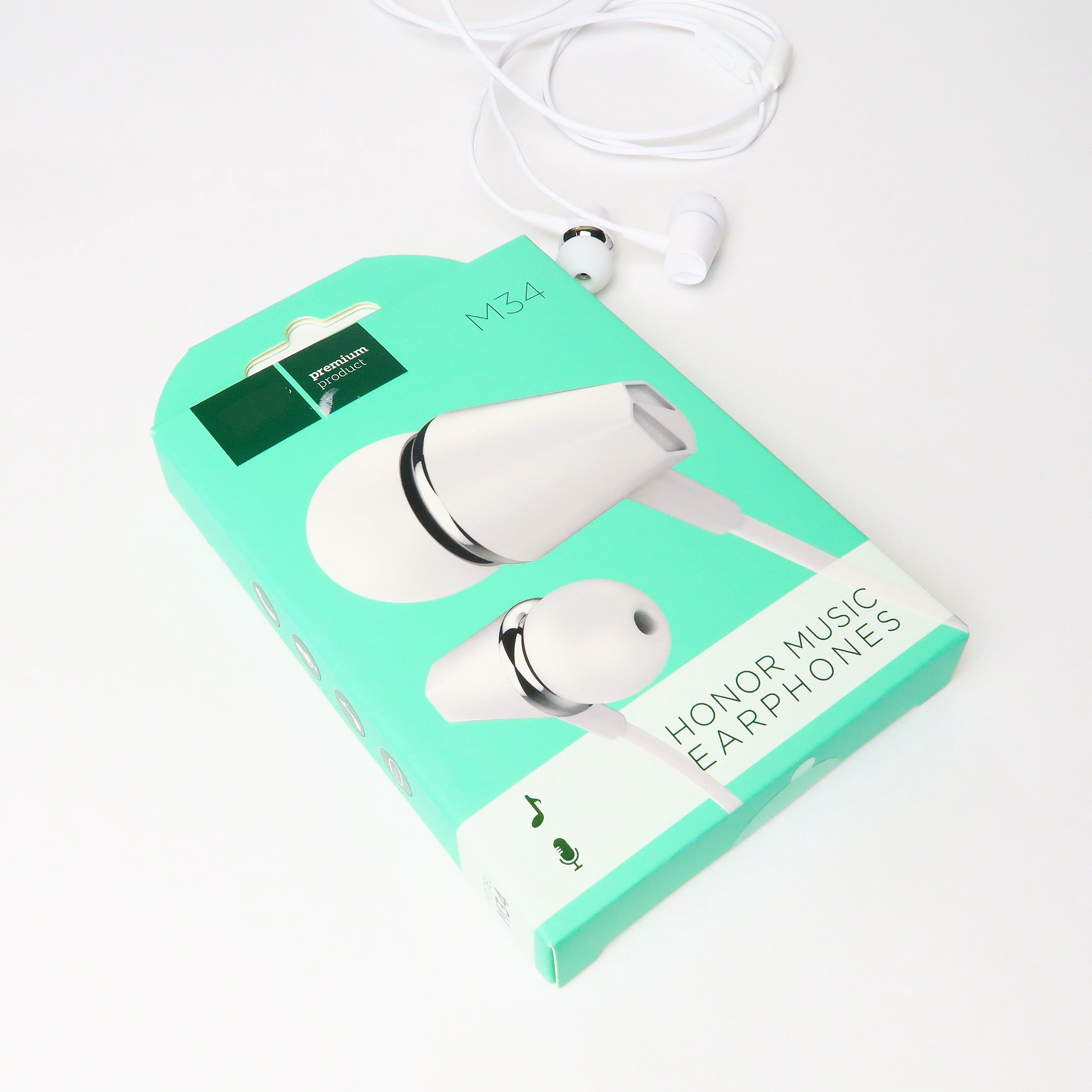 

Wired, Stereo Headset. M34. Accessories\headphones\wired\white