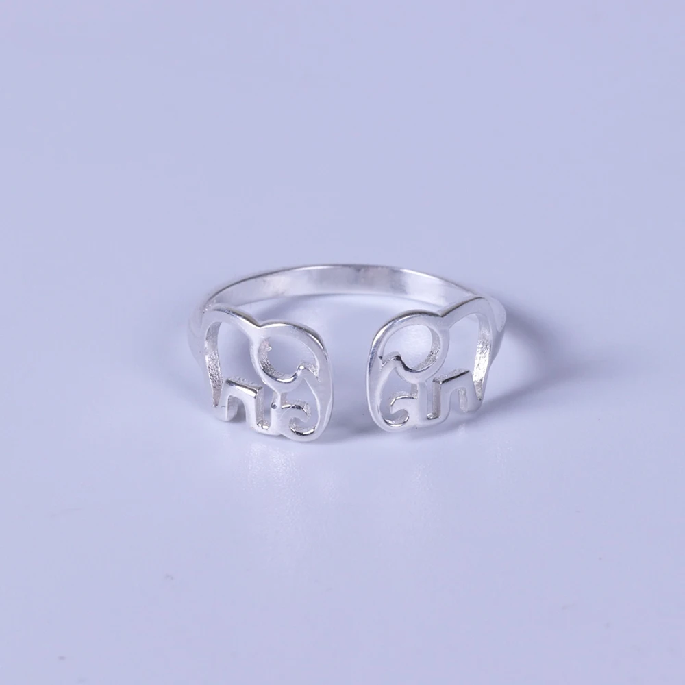 

New design 925 Sterling Silver little elephant ring open Simple style for women wedding gifts fashion jewelry drop shipping