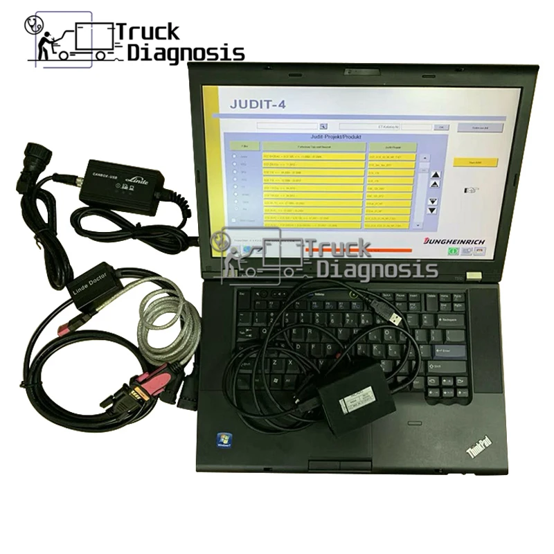 T420 ноутбук + Linde canbox doctor pathfinder с диагностическим комплектом Judit Incado Box